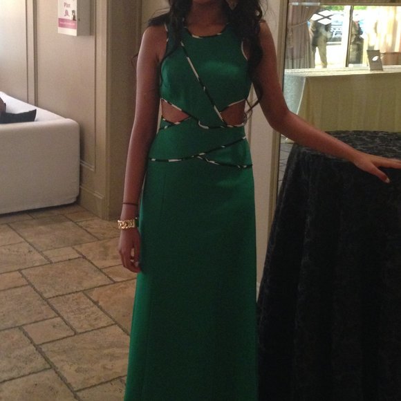 BCBG Green Evening Dress - Picture 3 of 3